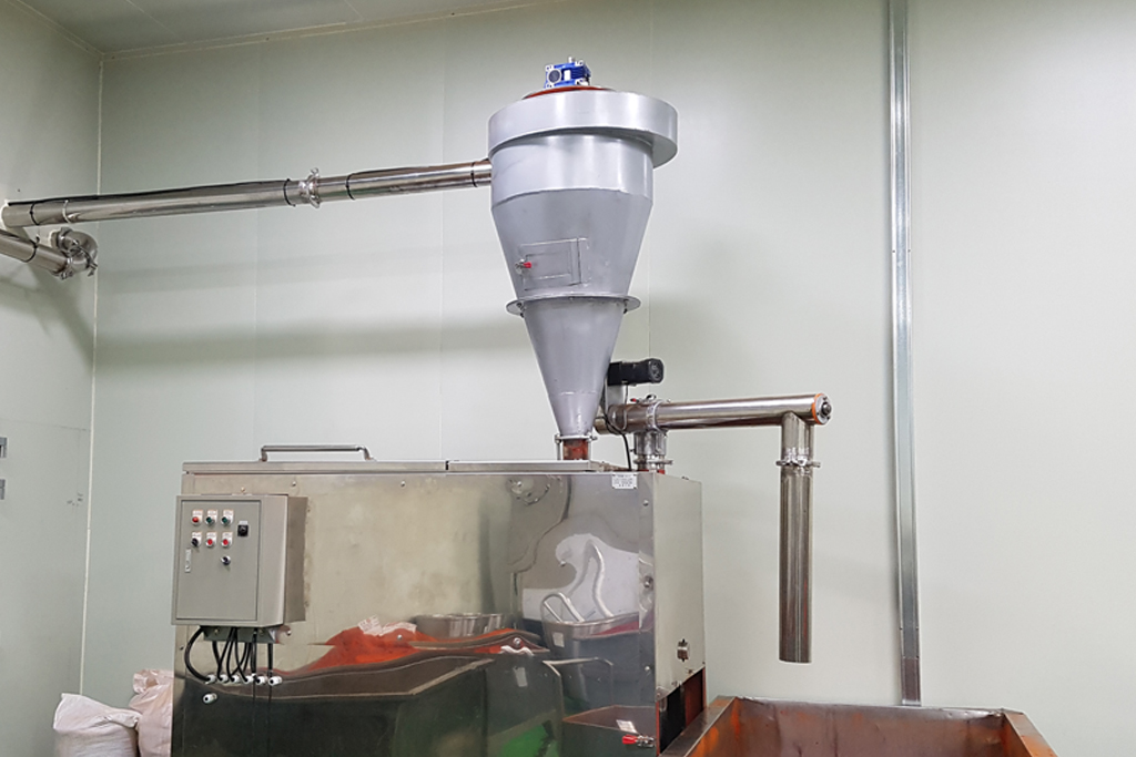 고추가루 사이클론, 고추가루 냉각기, 고추가루 교반기, 고추가루기계, 고추기계, 고추방앗간기계