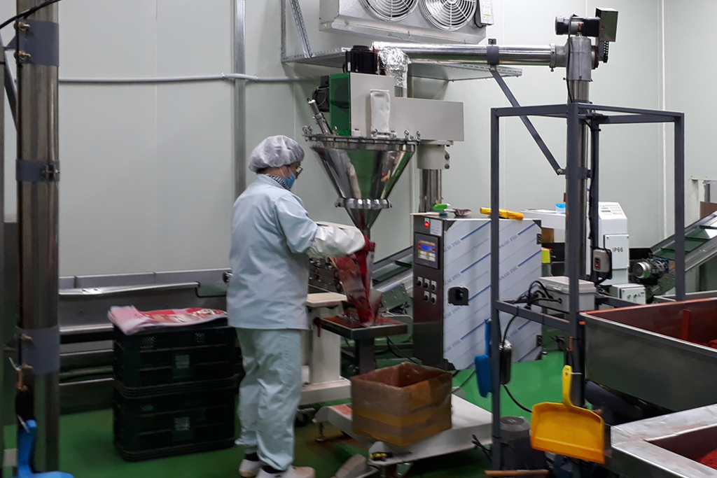 고추가루 금속제거기, 고추가루 포장기, 고추가루기계, 고추기계, 고추방앗간기계